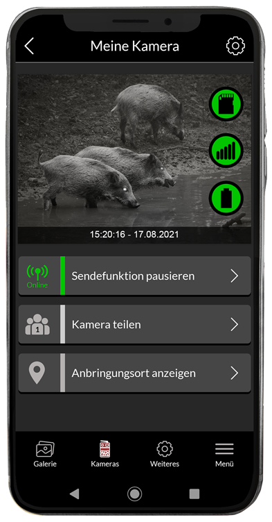 Secacam Mobile Wild cámara B-Ware-tarjeta SIM app transferir imágenes celular 